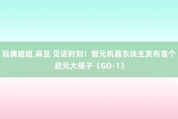 玩偶姐姐 麻豆 见证时刻！智元机器东谈主发布首个启元大模子（GO-1）