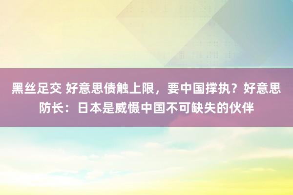 黑丝足交 好意思债触上限，要中国撑执？好意思防长：日本是威慑中国不可缺失的伙伴