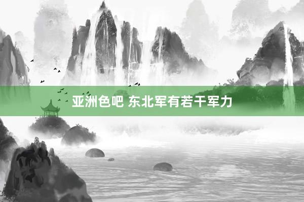 亚洲色吧 东北军有若干军力