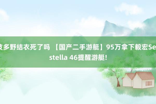 波多野结衣死了吗 【国产二手游艇】95万拿下毅宏Seastella 46提醒游艇!