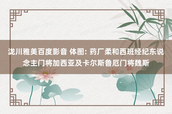 泷川雅美百度影音 体图: 药厂柔和西班经纪东说念主门将加西亚及卡尔斯鲁厄门将魏斯