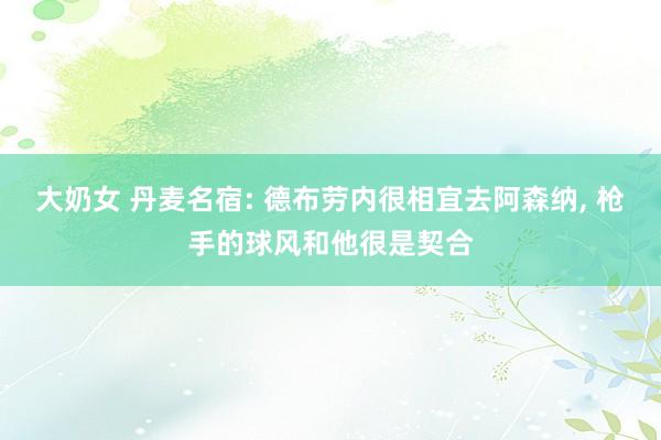 大奶女 丹麦名宿: 德布劳内很相宜去阿森纳, 枪手的球风和他很是契合